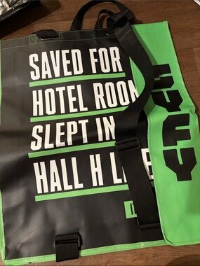 Comic con Black & Green Graphic Tote Bag - Unbranded